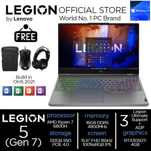 Lenovo Legion 5 2022 Ryzen 7 6800 16GB 512SSD RTX3050TI 15" 165Hz 05ID