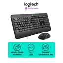Logitech MK540 Advanced Wireless Keyboard dan Mouse Combo untuk Windows, 2.4 GHz Unifying USB-Receiver, Multimedia Hotkeys, Daya Tahan Baterai hingga 3 Tahun untuk PC, Laptop