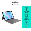 Logitech Combo Touch Keyboard Case untuk iPad Air 11 inch (M2 & M3) dan iPad Air Gen ke-4 & ke-5 (2020, 2022)