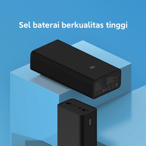 Xiaomi 18W Power Bank 30000mAh | Pengisian Daya Berkapasitas Tinggi | Sel baterai berkualitas tinggi | Pengisian daya cepat pintar | Dua port USB-A & satu port USB-C [Official Store]