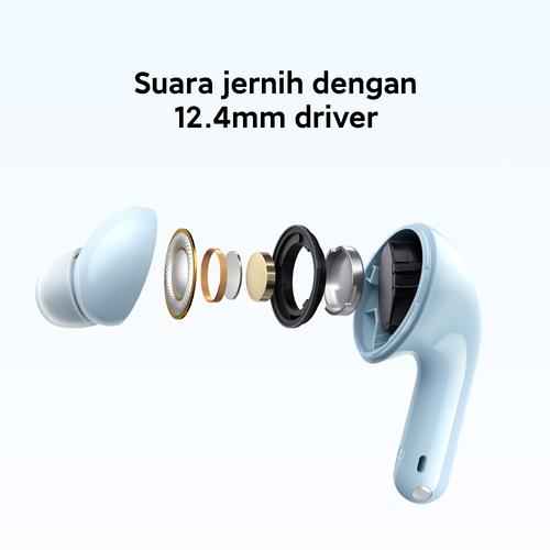 Xiaomi Redmi Buds 6 Lite | Baterai hingga 38 Jam | 42db Hybrid ANC | Suara jernih 12.4mm driver | AI Noise Cancellation  [Official Store]