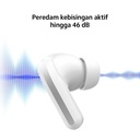 Official Xiaomi Redmi Buds 5 | Driver dinamis 12,4 mm dengan diafragma titanium Peredam kebisingan aktif hingga 46 dB