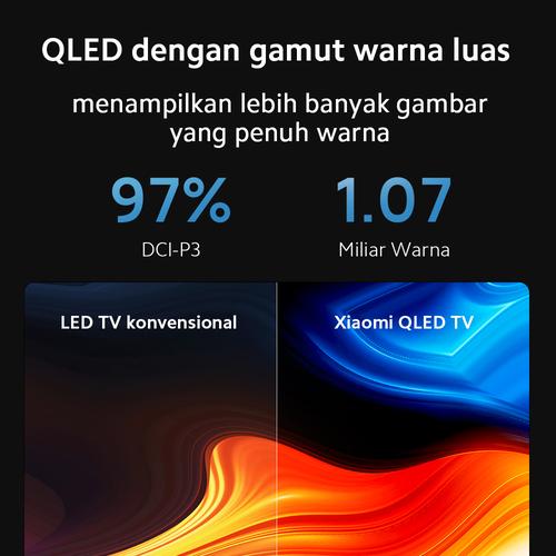 Xiaomi TV Q1E 55" QLED 2022 Layar 4K Ultra HD Android TV