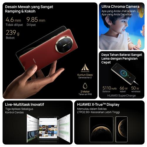 HUAWEI Mate X6 Smartphone | Ultra Slim and Durable | Ultra Chroma Camera | Ultra-long Battery Life