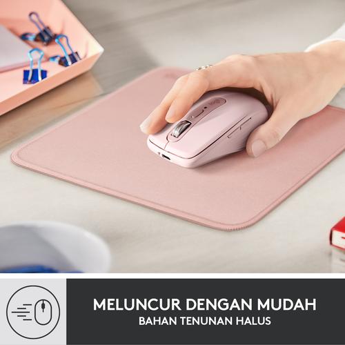 Logitech Mouse Pad Studio Series Alas Polos, Anti-Slip - Rose