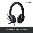 Logitech H540 Headset Stereo USB Mikrofon Noise-Cancelling