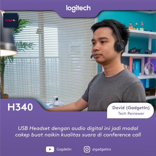 Logitech H340 Headset Stereo USB Mikrofon Noise-Cancelling