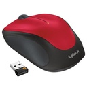 Logitech M235 Mouse Wireless Grip Karet Nyaman - Red