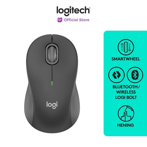 Logitech Signature M550 L Mouse Wireless Bluetooth Silent Clicks + Notebook