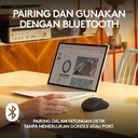 Logitech M241 Mouse Wireless Bluetooth Silent, Ringkas, Portabel + Notebook