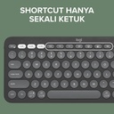 Logitech Pebble Keys2 K380s Keyboard Wireless Bluetooth MultiPerangkat