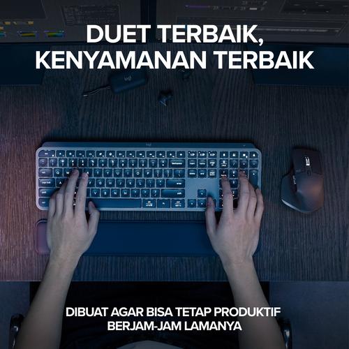Logitech MX Keys S Combo - MX Keys S + MX Master 3S dengan Palm Rest