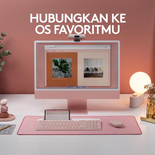 Logitech K580 Keyboard Slim MultiDevice Wireless Bluetooth - Rose