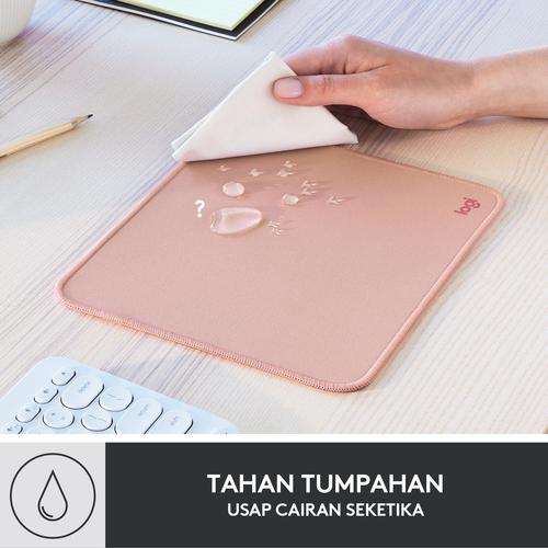 Logitech Mouse Pad Studio Series Alas Polos, Anti-Slip - Rose