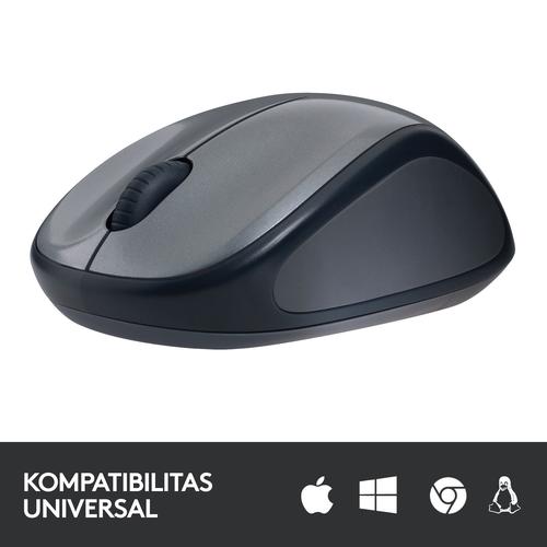 Logitech M235 Mouse Wireless Grip Karet Nyaman