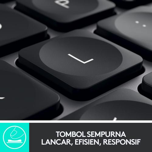 Logitech MX Keys Keyboard Wireless Bluetooth Backlit for Power User