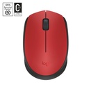 Logitech M171 Mouse Wireless untuk Windows, Mac, ChromeOS - Red