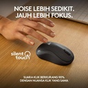 Logitech M241 Mouse Wireless Bluetooth Silent, Ringkas, Portabel + Notebook