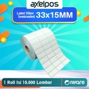Label Stiker Semicoated 3Line 33x15mm Isi 10.000