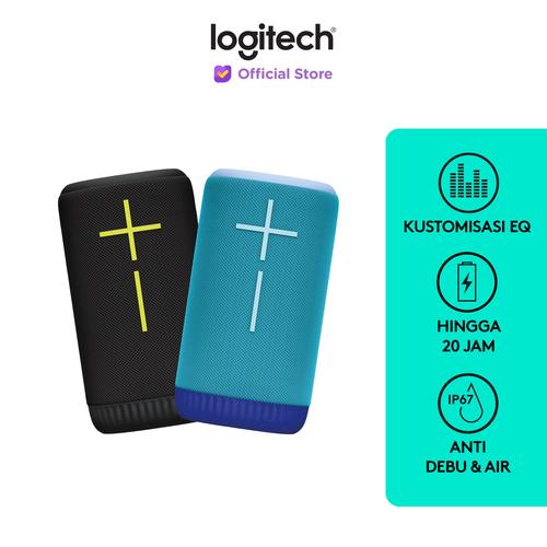 Speaker Portabel Bluetooth Wireless ULTIMATE EARS EVERBOOM, Bass Menggelegar dan Suara 360 Derajat yang Memukau, Speaker IP67 Waterproof yang Bisa Mengambang, Daya Baterai maksimum 20 jam dan Jangkauan 180 kaki (55 m)