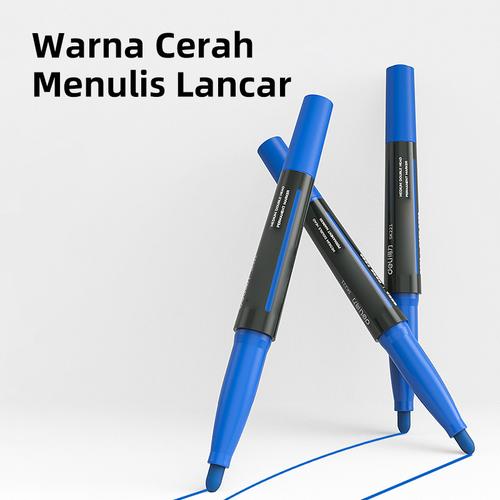 Deli Dual Tip Spidol Permanen Marker Tahan Air SK221