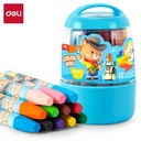 Deli Oil Pastel / Krayon Minyak 12 Warna cerah mudah digenggam EC226
