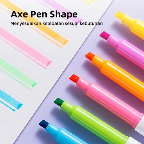 Nusign Highligher Double Head / Penanda Dua Sisi Warna Neon NS720