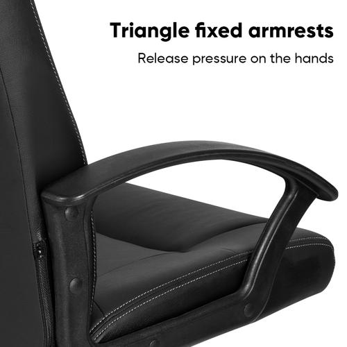 Deli Kursi Direktur / Kursi Kantor / Office Chair Bahan Kulit Kapasitas 800 KG E4514