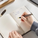 Deli Notebook Kulit / Leather Cover Notebook 80 lembar EN111G