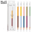 Deli Pensil Kayu / Graphite Pencil Hexagonal Barrel Black NS725-2B