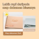 Deli x Butterbear Map folder 30 halaman Jilid Kuat Tahan Debu dan Air NS517