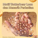Deli x Butterbear Sticker Lucu Tahan Air Mudah Menempel Motif HY210