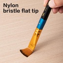 Deli Kuas Lukis Nilon Lembut Ujung Datar /  Flat Head Brush  Beragam Diameter EC409