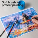 Kuas Lukis Bulat / Deli Rounded Brush Elastis dan Lembut EC405