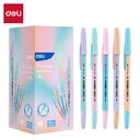 Deli Ballpoin Pen / Pulpen 0.7mm Tinta Biru EQ66
