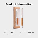 Deli Gel Pen Motif Kayu / Wood Matte Textured Smooth Writting A95