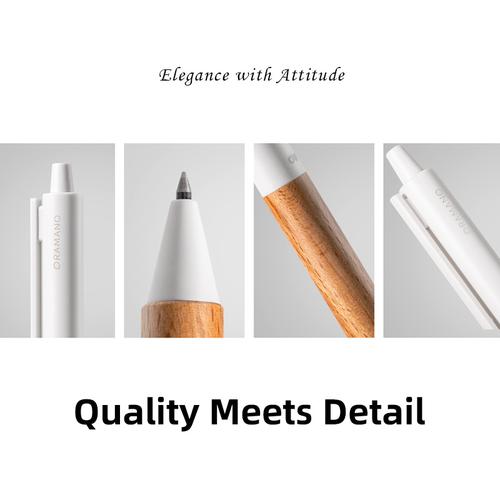 Deli Gel Pen Motif Kayu / Wood Matte Textured Smooth Writting A97