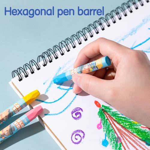 Deli Oil Pastel / Krayon Minyak 12 Warna cerah mudah digenggam EC226