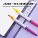 Nusign Highligher Double Head / Penanda Dua Sisi Warna Neon NS720