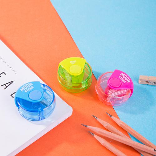 Deli Rautan Pensil / Pencil Sharpener Portable Dengan Penutup E0554
