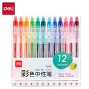 Deli Pulpen Gel / Gel Pen 12 Warna SA50X