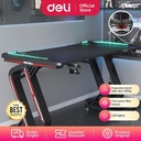 Deli Meja Komputer Gaming Table Build In LED Light E91512