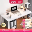 Deli Meja Kerja / Meja Belajar / Office Table 100cm Putih Besar E91514