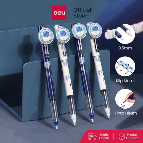 Deli Pulpen Roller / Roller Pen 0.5mm Astronaut S1652