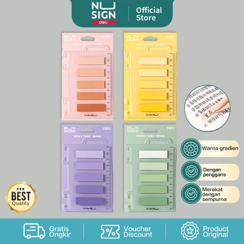 Nusign Index Tab / Penanda / Pembatas Halaman Gratis Penggaris NS356