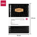 Deli Leather Cover Notebook Buku Catatan Agenda Sampul Kulit A5 EN122L
