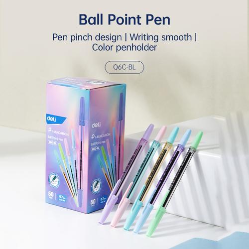 Deli Ballpoint Pen / Pulpen Bolpoin 0.7mm Halus Tinta Lancar EQ6