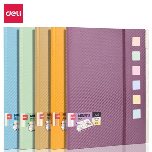 Deli File Holder Map Dokumen A4 Muat Banyak Warna Lucu Pattern PQ602
