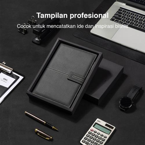 Deli Leather Cover Notebook Gift Set Hadiah Buku Catatan A5 EN139L