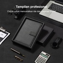 Deli Leather Cover Notebook Gift Set Hadiah Buku Catatan A5 EN139L